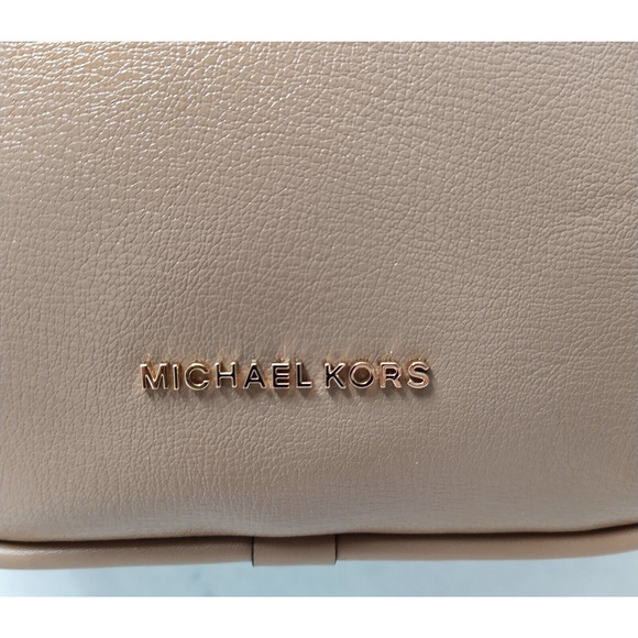 Michael Kors Cheryl Camel Tan Leather Zipper Messenger Crossbody Bag - NWT $328 - Picture 3 of 16
